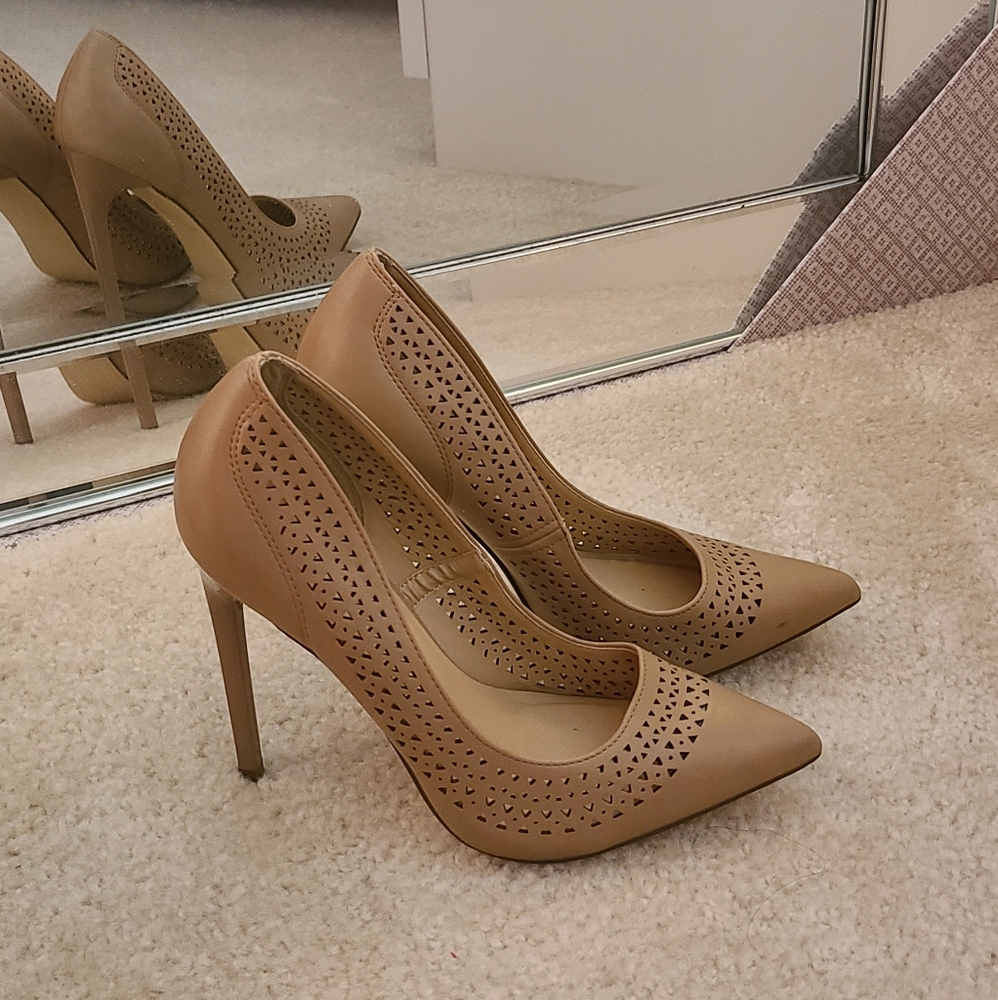 Nude Pattern Heels